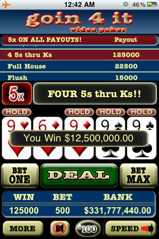 Screenshot Video Poker Double Double Bonus FREE! Screenshot Video Poker Double Double Bonus FREE!